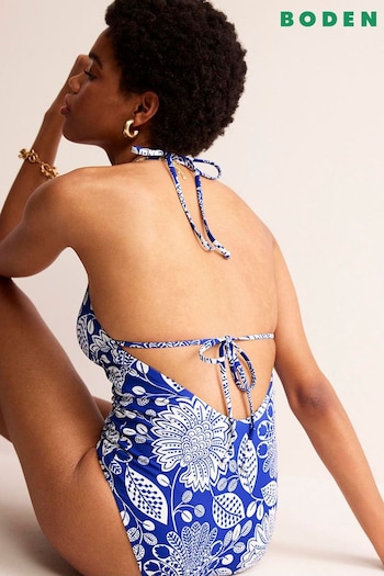 Boden Blue Symi String Swimsuit (B69368) | £70