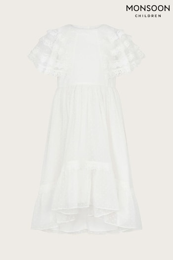 Monsoon White Lilibet Boho Dress (B69677) | £53 - £63