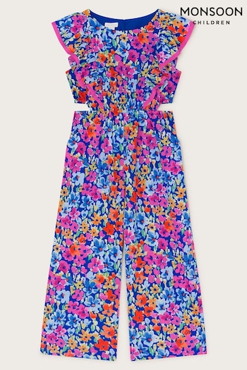Monsoon Blue Bright Abstract Jumpsuit (B69805) | £28 - £32