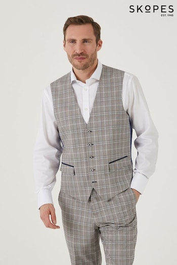 Skopes Natural Whittington Check Suit: Waistcoat (B69917) | £55