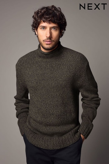 Green Regular Fit Tulip Neck Jumper (B69979) | £38