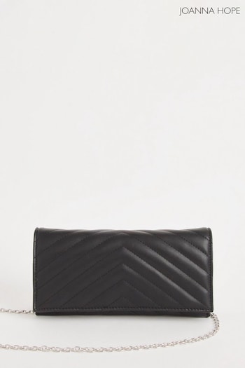 Joanna Hope Quilted Clutch Black Bag (B69992) | £22