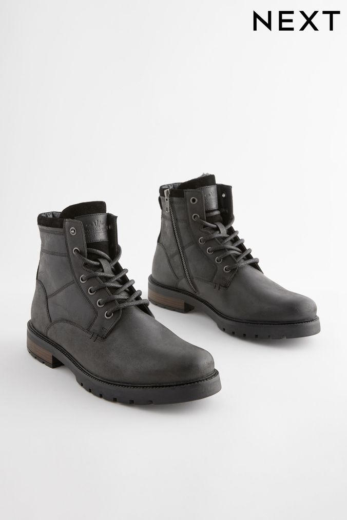 Black casual boots outlet