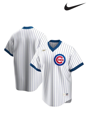 Nike White Official Replica Chicago Cubs Cooperstown 19-57-78 Jersey (B6C038) | £105
