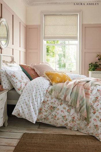 Laura Ashley Antique Pink Mountney Garden Pillow Cases (B6Q188) | £18