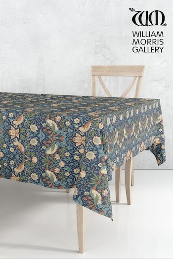 William Morris Gallery Blue Strawberry Thief Table Cloth (B70024) | £30 - £50