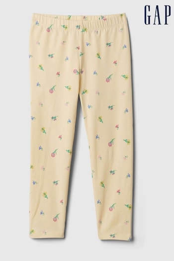 Gap Yellow Floral Mix and Match Pull On Leggings (3mths-5yrs) (B70051) | £8