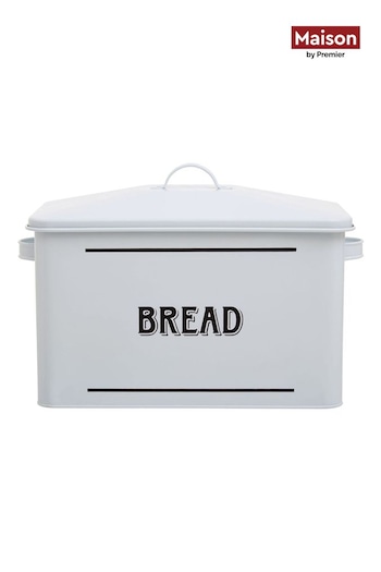 Maison by Premier Black Grocer Metal Bread Bin (B70290) | £29