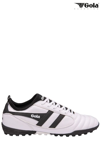 Gola White Juniors Ceptor Turf Microfibre Lace-Up Football Boots (B70314) | £45