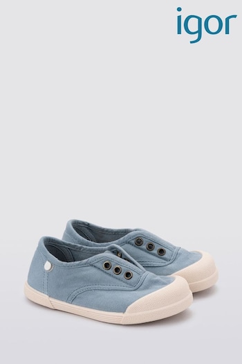Igor Blue Lona Canvas Plimsolls Shoes Adidas (B70338) | £27