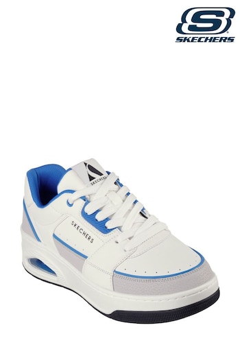 Skechers White Uno Court Low-Post Trainers (B70398) | £79