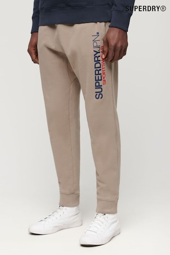 Superdry Nude Sportswear Logo Tapered Joggers (B70438) | £55