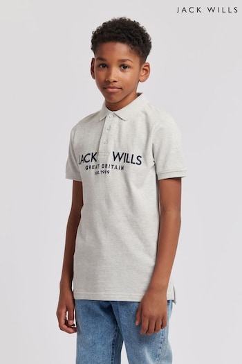 Jack Wills Boys Pique Polo camisa Shirt (B70506) | £30 - £36