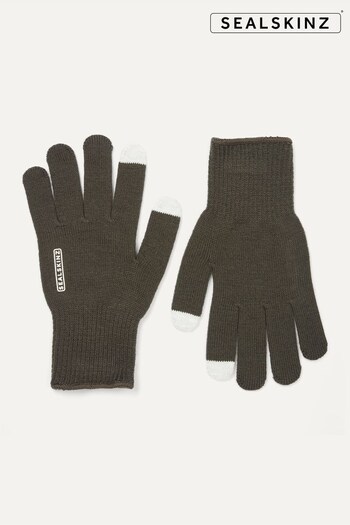 Sealskinz Hanworth Solo Merino Black Gloves (B70542) | £12.50