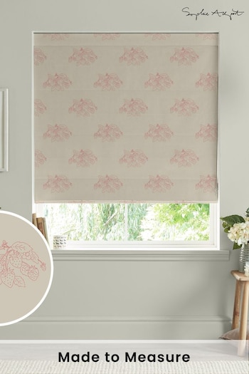 Sophie Allport Pink Red Vector Strawberry Made to Measure Roman Blinds (B70592) | £79