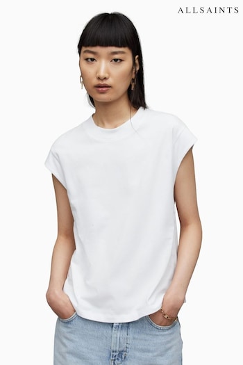 AllSaints White Esme T-Shirt (B70616) | £39