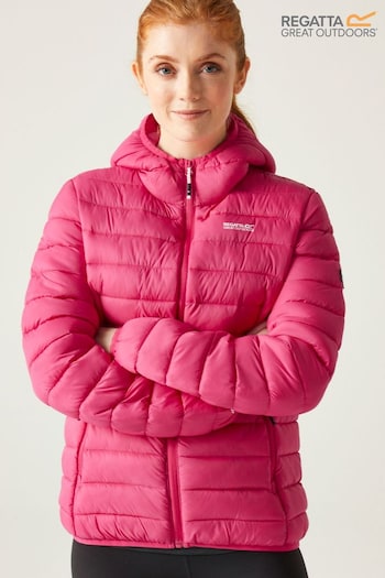 Regatta Pink Womens Hooded Marizion Walking Jacket (B70757) | £63