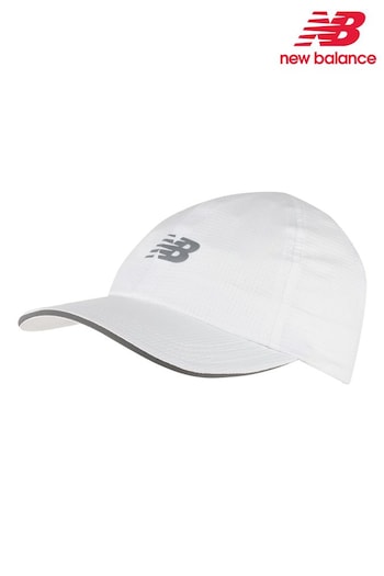 New Balance White 6 Panel Performance Hat (B70807) | £23