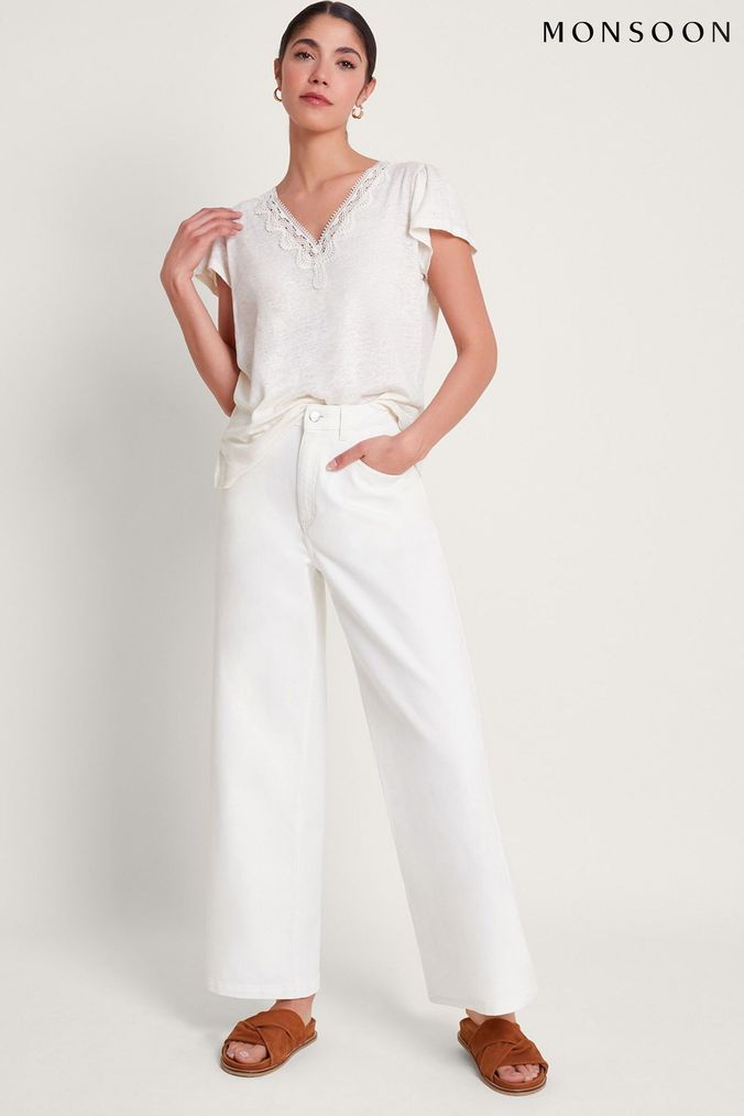 Monsoon linen tops discount