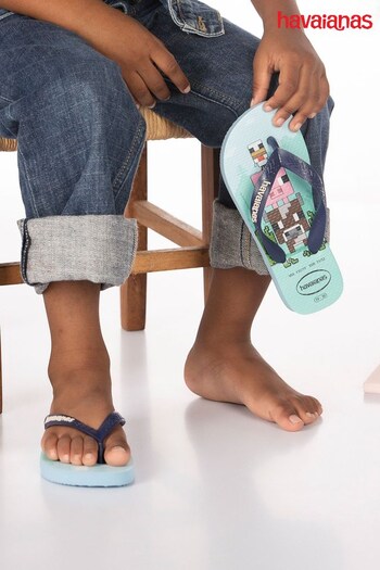 Havaianas Kids Blue Minecraft Sandals chuck (B70962) | £22
