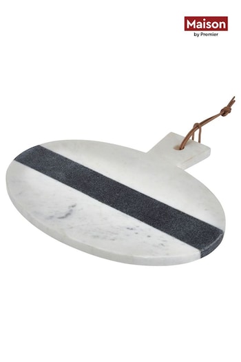 Maison by Premier Grey Marble Round Paddle Board (B70992) | £37