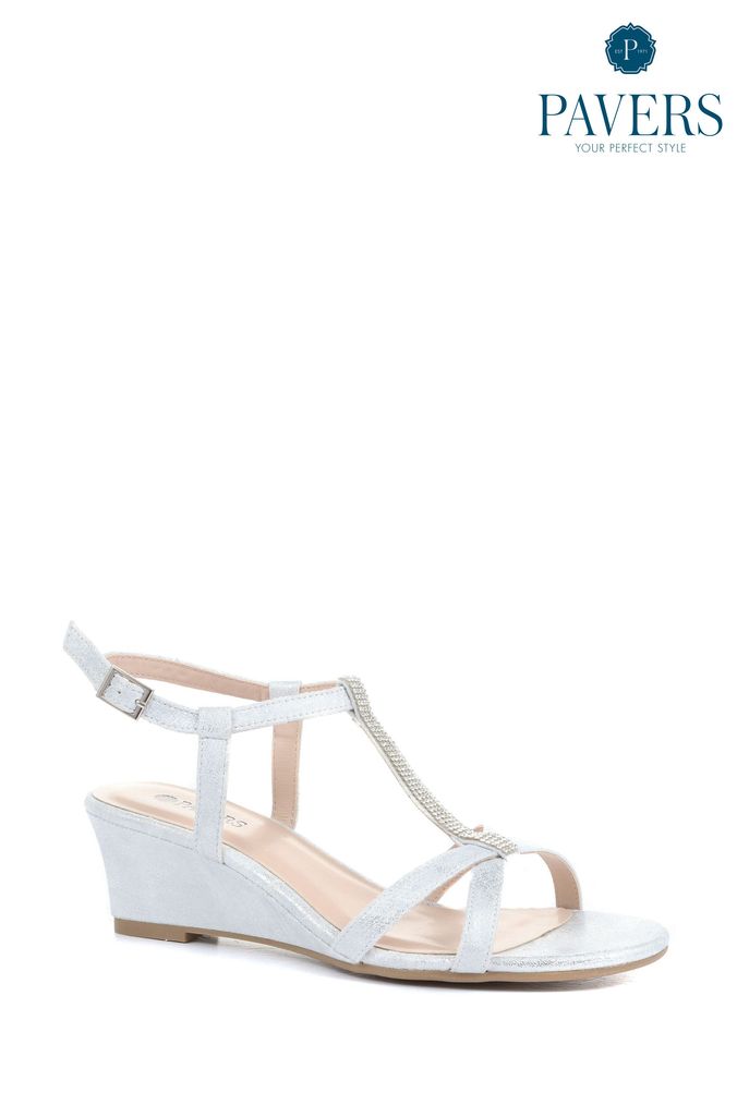 Buy UK 6 EU 39 Pavers Wedge Embellished Occasionwear Online FitforhealthShops