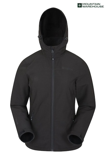 Mountain Warehouse Black Exodus tops Softshell Jacket (B71091) | £56