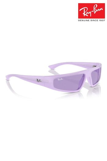 Ray-Ban Purple Izaz Rb4432 Irregular Ray-Ban Sunglasses (B71121) | £130