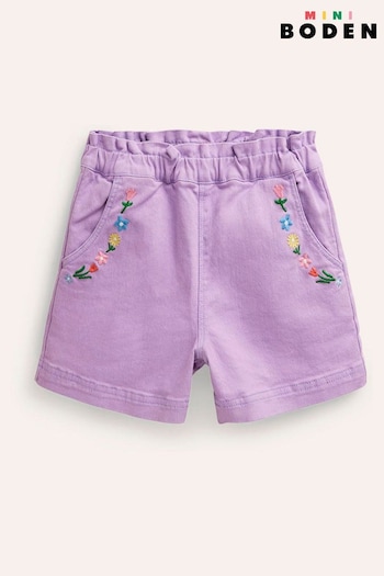 Boden Purple Pull-On Lucia Shorts (B71128) | £25 - £29