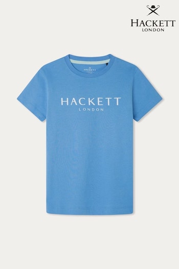 Hackett London Older Boys Blue Short Sleeve T-Shirt (B71233) | £30
