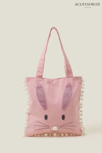 Accessorize Girls Pink Bunny Shopper Bag (B71277) | £10