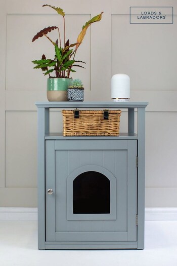 Lords and Labradors Grey Wooden Cat Washroom (B71364) | £60