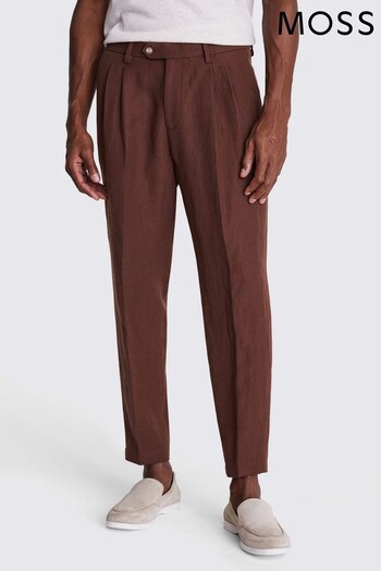 MOSS Brown Copper Carrot Trousers (B71372) | £70