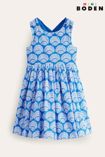 Boden Blue Cross Back Dress Instant (B71455) | £32 - £37