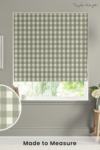 Sophie Allport Green Gingham Made to Measure Roman Blinds (B71465) | £79