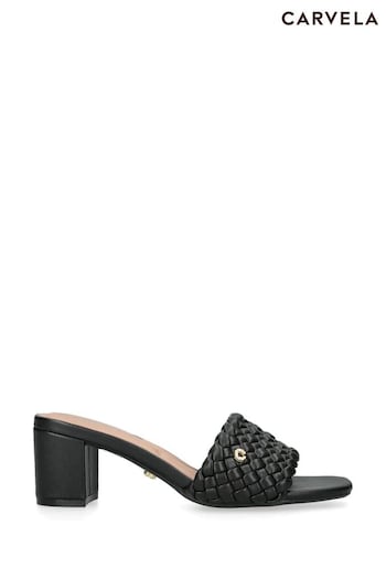 Carvela Lattice Black Sandals (B71513) | £119