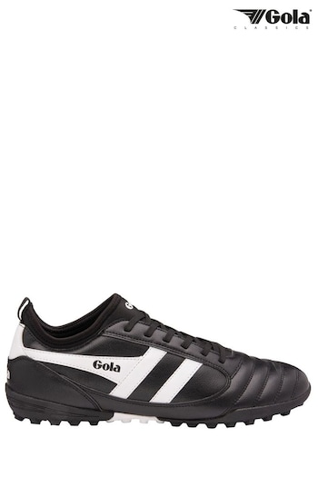 Gola Black/White Mens Ceptor Turf Microfibre Lace-Up Football C9379 Boots (B71518) | £55