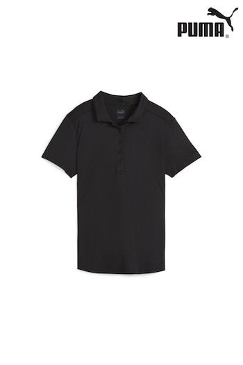 Puma collaboration Black Pure Golf Womens Polo Shirt (B71530) | £35