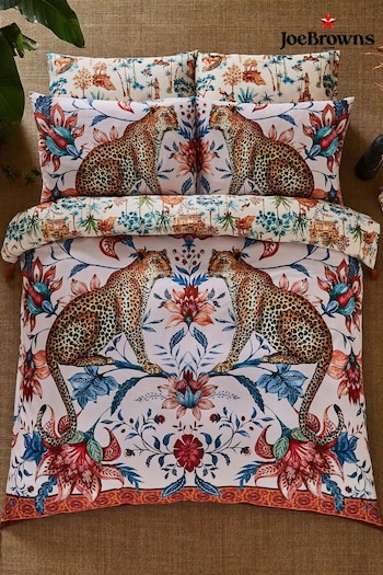 Joe Browns Pink Luxe Leopard Floral Reversible Bed Set (B71674) | £75 - £90