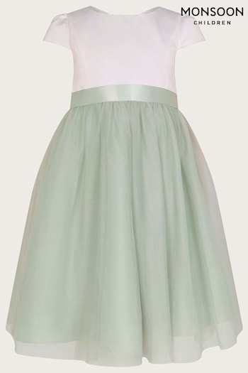 Monsoon Green Tulle Bridesmaid Dress (B71740) | £45 - £55
