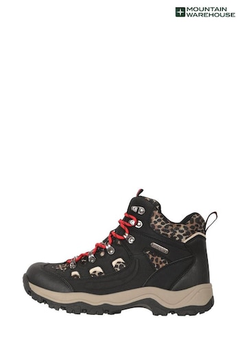 Mountain Warehouse Black Womens Adventurer Printed Waterproof Boots (B71782) | £64