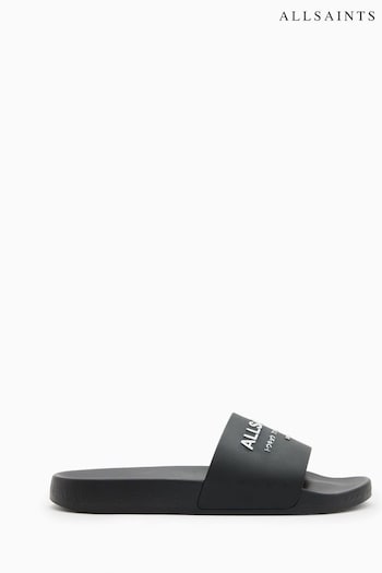 AllSaints Black Underground Sliders (B71941) | £69