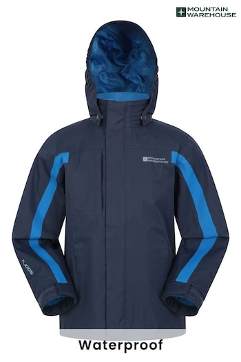Mountain Warehouse Blue Samson Waterproof Jacket (B71943) | £36