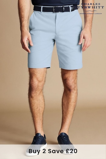 Charles Tyrwhitt Blue Cotton satin Shorts (B71988) | £50