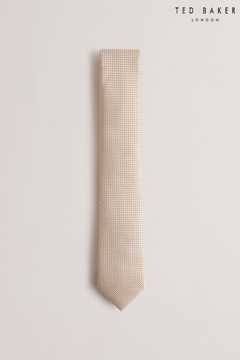 Ted Baker Cream Leopole Mini Geo Silk Tie (B72185) | £45