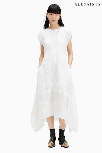 AllSaints White Gianna Dress (B72195) | £299