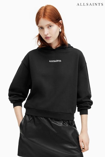 AllSaints Black Fortuna Pippa Hoodie (B72260) | £119