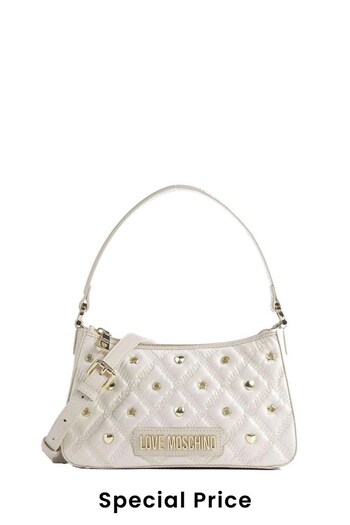 Love Moschino Nylon Crossbody White Bag (B72359) | £205