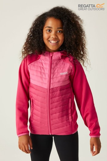 Regatta Pink Kielder Hybrid VIII Stretch Hooded Jacket (B72400) | £35