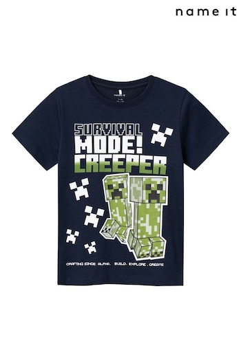 Name It Blue Minecraft  T-Shirt (B72407) | £15